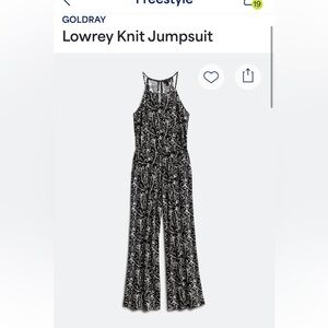 NWT Goldray Petite Lowrey Knit Jumpsuit Sz LP
